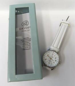 #74261 OXYGEN オキシゲン 02 LUMINOUS DUAL TIME デイト レディース クォーツ 腕時計