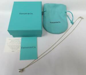 #73977 美品 ティファニー TIFFANY&Co. ハードウェア ボール SV925 ネックレス ペンダント アクセサリー レディース シルバー