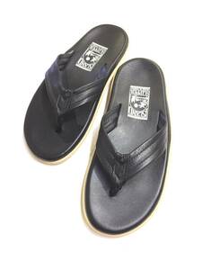 ISLAND SLIPPER アイランドスリッパ TONG SANDAL トングサンダル レザーシューズ 8 25.5cm-26cm程度 ブラック