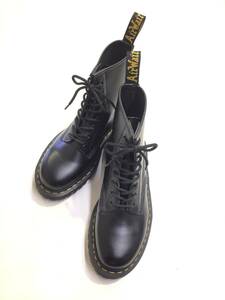 DR.MARTENS Dr. Martens 25345 8EYE BOOT 8 hole boots race up leather shoes UK8 black 