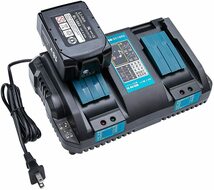 (B) マキタ makita 充電式 互換 DC18RD 2口 急速充電器 充電器 14.4v 18v バッテリー DC18RC DC18RF DC18RA DC18SD BL1860B BL1460B 対応_画像7