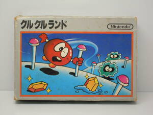 Nintendo Famicom soft krukru Land коробка есть инструкция нет 