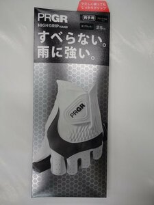 ■『両手グローブ 新発売』PRGR HIGH GRIP HAND GLOVE プロギア ハイグリップ ハンド メンズ 両手グローブ【25cm/BK】PG-319W