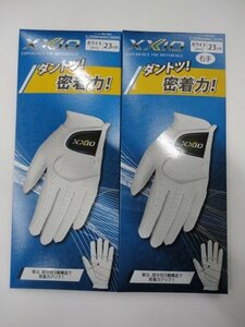 ■NEW XXIO !! ゼクシオ 高機能 全天候 ゴルフ メンズ 両手グローブ【WH/23cm】《掌・甲：合成皮革》GGG-X020・X020R