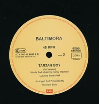 Y-78　BALTIMORA　/　TARZAN BOY　（GERMANY　12inch）　_画像4