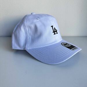 【未使用】MLB キャップ 47 ロサンゼルス・ドジャース Los Angeles Dodgers 帽子 hat フリーサイズ　ホワイト 大谷翔平