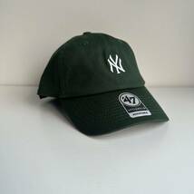 【未使用】MLB キャップ メジャーリーグ 47Brand帽子 CAP ニューヨーク ヤンキー Yankees 男女兼用　ミリタリーグリーン_画像1