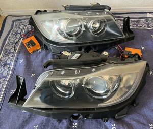 BMW E90 E91 3シリーズ HID ヘッド ライト 左右 セット バラスト付 社外LED 点灯OK