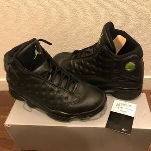 NIKE AIR JORDAN 13 Retro Black AltitudeGreen Size 9.5 27.5センチ　国内正規品　2017年　中古