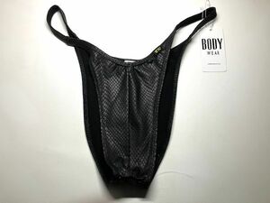 BODYWEAR　メンズビキニ　フェイクレザースネーク ベーシックスタンダード ハーフバック　Lサイズ