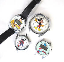 ミッキーマウス 電磁テンプ 機械式手巻き 腕時計 元箱 デジタル プルート ディズニー TIMEX BRADLEY ブラッドレイ タイメックス ジャンク_画像2
