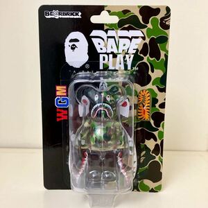 未開封品 ベアブリック BAPE CAMO SHARK GREEN 2015年 MEDICOM TOY BE@RBRICK 