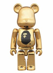 未開封品 ベアブリック A BATHING APE NOWHERE 23rd Anniv. GOLD MEDICOM TOY BE@RBRICK 2016年 BAPE