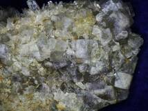 国産鉱物　福島県蛍鉱山　ホタル石群晶_画像1
