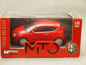 Alfa Romeo MITO Red Mondo Motors 1/43