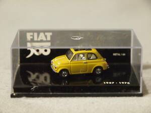 1/64 フィアット 500 1957-1976 ルーフOpen Yellow Minichamps 640 121500