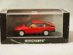 アルファロメオ GTV6 (アルフェッタ GTV) 1983年 Rosso Alfa Minichamps 1/43 400 120140 【箱傷み】