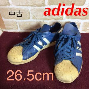 【売り切り!送料無料!】Z-1 adidas!スニーカー!ブルー!青!26.5cm!ヴィンテージ!おしゃれ!コレクション!中古!