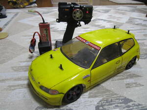 すぐ遊べる全部セット 1/10 希少 タミヤ FF01 カスタム ホンダ シビック EG6 TAMIYA EP R/C HONDA PRIMO CIVIC CUSTOM 本格 ホビーラジコン