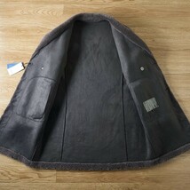 ウール・毛皮ファーコート■DCKMANY新品 高品質 メンズ 冬服 肉厚 極地防寒 チェスターコート ロングコート ジャケット グレー H8612-4XL_画像2