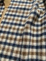 イギリス製【カシミヤ100%】Aquascutum タータンチェック マフラー クラブチェック アクアスキュータム カシミア ベージュ ブラウン 英国製_画像4