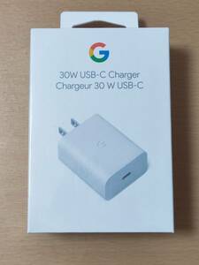 Google 30W USB-C Charger 充電器 タイプC 急速充電 コンパクト Type-C AC充電器 ホワイト GA03501-US