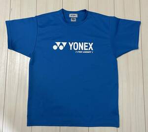  free shipping YONEX Yonex T-shirt M size short sleeves badminton tennis wear be leak -ru Infinite blue used beautiful goods 