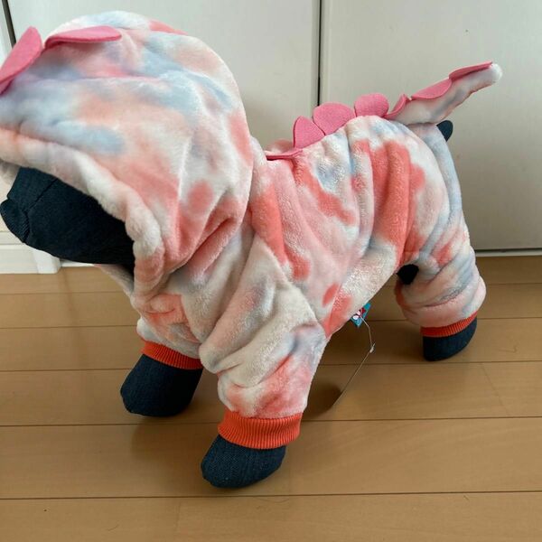 【新品未使用】 可愛い恐竜デザインパジャマ 犬用ルームウェアLサイズ