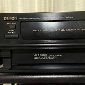 DENON デノン 3ヘッドカセットデッキ DRS-810 動作品 テスト録音テープ付 現状品の画像5