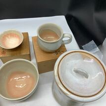 6-1-21■ 萩焼 抹茶椀 茶碗 まとめて　茶碗 水指 茶入 茶道具10点　長期保管商品　現状品渡し　清水焼有　_画像3