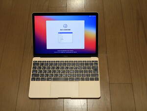 MacBook 12インチ 2015/CoreM 1.3G/512GB/ゴールド/OS BigSur 