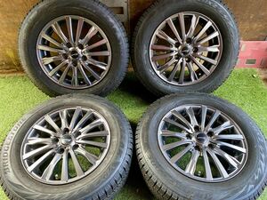 美品　195/65R15 91Q BRIDGESTONE BLIZZAK VRX2 2021年製　スタッドレス 4本セット　15x6J ET 43 PCD 114.3 5H ノアヴォクシー等