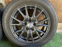 185/60R15 84Q ICE ESPORTE 2020年製　スタッドレス バリ山4本　15x6J ET 43 PCD 100 5H トヨタ170系 シエンタ ラクティス トレジア等_画像3