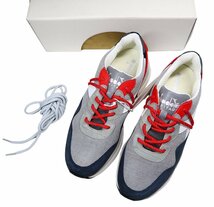 73%OFF◆洒落オヤジが愛用する斬新デザイン！【 DIADORA HERITAGE / ディアドラ ヘリテージ (伊 】脚長効果抜群 プレミアムスニーカー 10.5_画像1