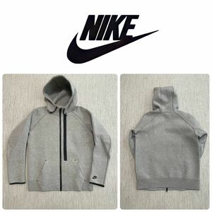 NIKE TECH FLEECE テックフリース フル ダブルジップ スウェット パーカー ナイキ グレー フーディー L