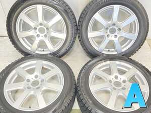 中古タイヤ スタッドレスタイヤ ホイールセット 4本セット 215/55R17 　 MAK 17x7.5 37 120-5穴 ブリヂストン ブリザック VRX