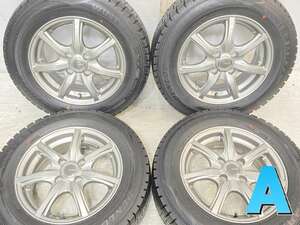 中古タイヤ スタッドレスタイヤ ホイールセット 4本セット 175/70R14 　 MILLOUS 14x5.5 40 100-4穴 ダンロップ ウィンターマックス WM02