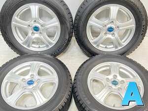 中古タイヤ スタッドレスタイヤ ホイールセット 4本セット 195/65R15 　 FEID 15x6.0 53 114.3-5穴 ブリヂストン ブリザック VRX