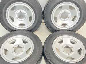 中古タイヤ スタッドレスタイヤ ホイールセット 4本セット 185/75R15 106/104 LT 15x6.0 139.7-6穴 DUNLOP ウィンターマックス LT03