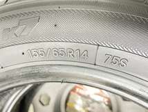 中古タイヤ サマータイヤ 2本セット 155/65R14 トーヨータイヤ SD-K7_画像4