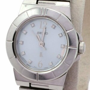 １円～ SEIKO セイコー LUKIA ルキア 10P ダイヤ レディース ウォッチ 1F21-0F90 クォーツ◆クリックポスト185円◆質屋 神戸つじの