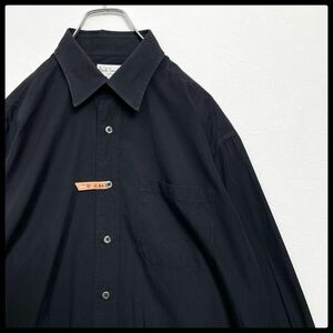 ヴィンテージ　90s　ポールスミス　レギュラーカラー　長袖シャツ　ブラック　メンズ　Mサイズ　Paul Smith