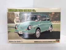 Hasegawa　ハセガワ　SUBARU 360 DELUXE　スバルデラックス　1/24スケール　当時物　プラモデル　ディスプレイ専用モデル　乗用車　現状品_画像1