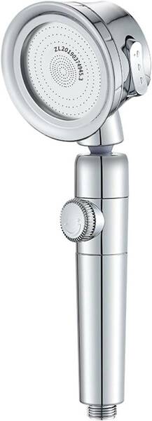加圧ノズルシャワーヘッドバスルームアクセサリー高圧節水降雨降雨ABSスプレーヘッドシャワーヘッド (Color : Silvery)
