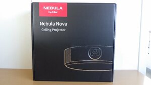 H438-46083 Anker シーリング ライト プロジェクター Nebula Nova Android TV搭載 ホワイト おうち映画館を実現 人気のアプリが楽しめる