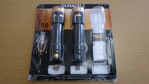 G755-1600274 DURACELL デュラセル LED防滴懐中電灯 2本セット 550ルーメン 3パターン点灯 ブラック アウトドア 夜 光源 ライト