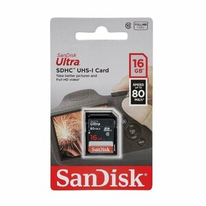 新品 SanDisk SDHCカード 16GB クラス10 80MB/s SDSDUNS-016G-GN3IN