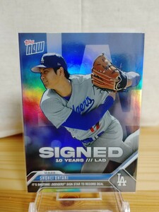 大谷翔平 topps now ドジャース サインカード バリエーション エンゼルス 