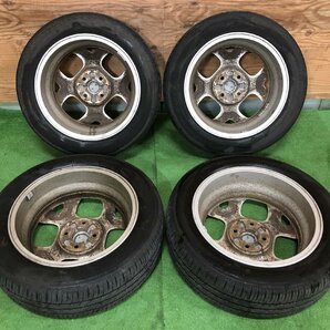 日産純正 15×5.5J ホイール ＆ タイヤ TOYO 175/60R15 4本セット ～ キューブ 他 ～ 【個人宅配送不可】の画像8