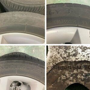 日産純正 15×5.5J ホイール ＆ タイヤ TOYO 175/60R15 4本セット ～ キューブ 他 ～ 【個人宅配送不可】の画像6